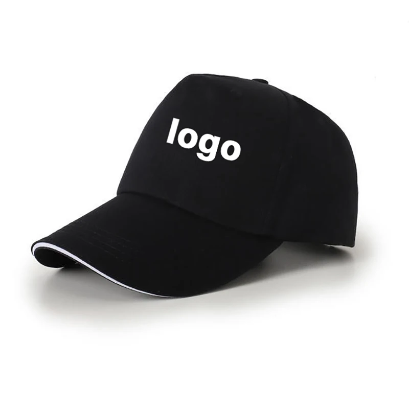 Women Fashion Hats - หมวกกันแดดส่วนตัวสำหรับผู้ชายหมวกเบสบอลออกแบบโลโก้ได้ตามต้องการพร้อมรูระบายอากาศหมวกกอล์ฟหัวเข็มขัดไนลอนหมวกโฆษณาสำหรับผู้ชายผู้หญิงทำงาน