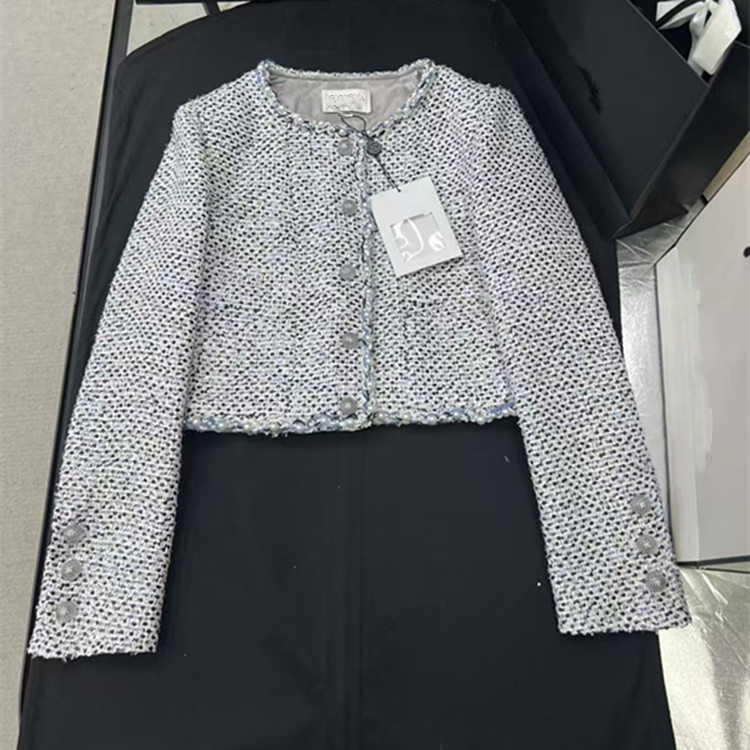 Women'S Fashion Long Coat - แฟชั่นผู้หญิงสไตล์ยุโรปแบบปรับแต่งได้ คอลเลคชั่นฤดูใบไม้ผลิ 2026 ชุดเสื้อโค้ทผ้าทวีดปักเลื่อมแขนยาว กางเกงขายาวห้ากระเป๋า
