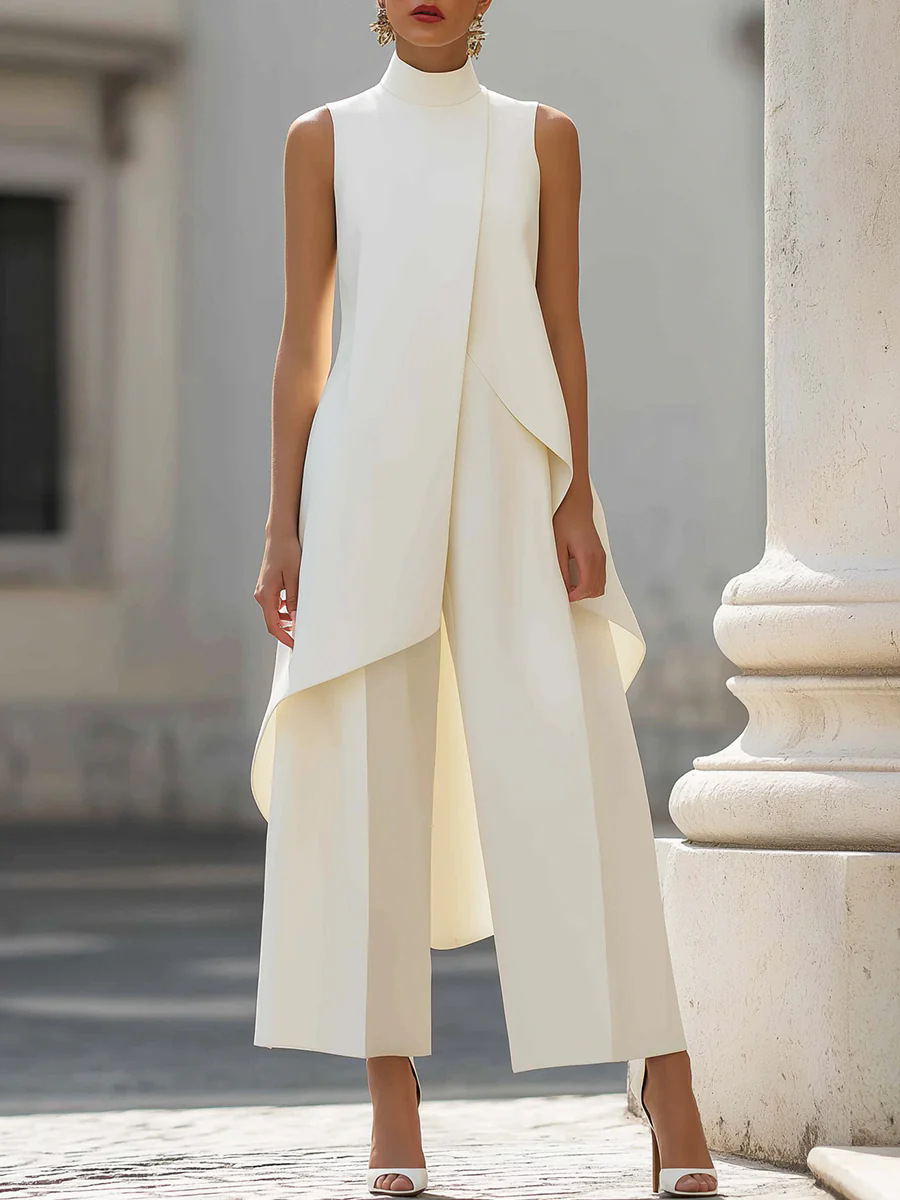 ชุดเซ็ตสองชิ้นสำหรับผู้หญิง: เ - Wide Leg Palazzo Pants บทวิจารณ์และราคา