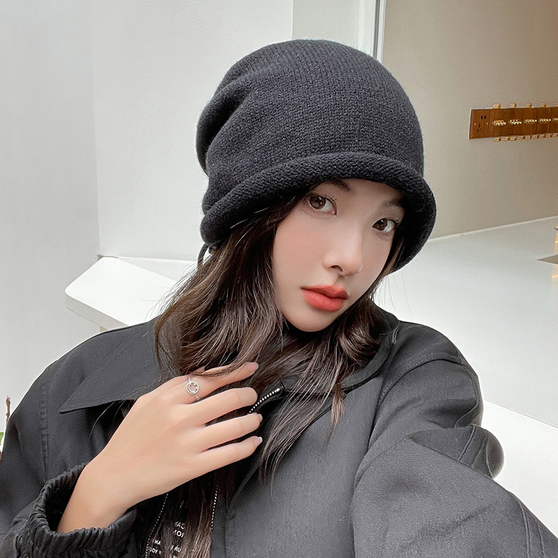 หมวกบีนนี่ถักไหมพรมสำหรับผู้หญ - Women Fashion Hats บทวิจารณ์และราคา