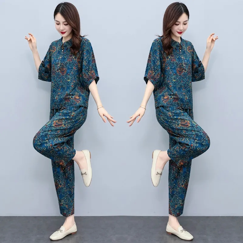 ชุดฤดูร้อนสำหรับคุณแม่วัยกลางค - Wide Leg Palazzo Pants บทวิจารณ์และราคา