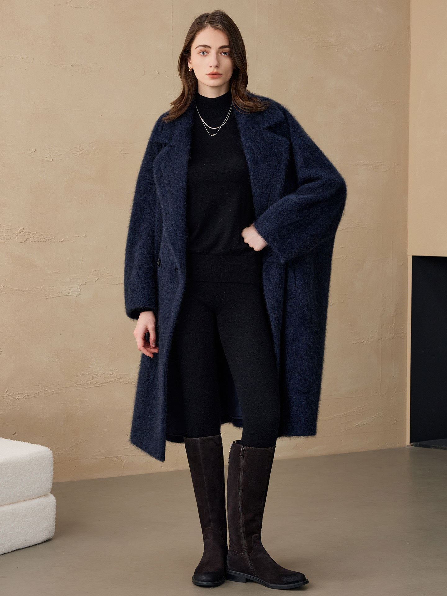 เสื้อเบลเซอร์ผู้หญิง Allingent - Women'S Fashion Long Coat บทวิจารณ์และราคา