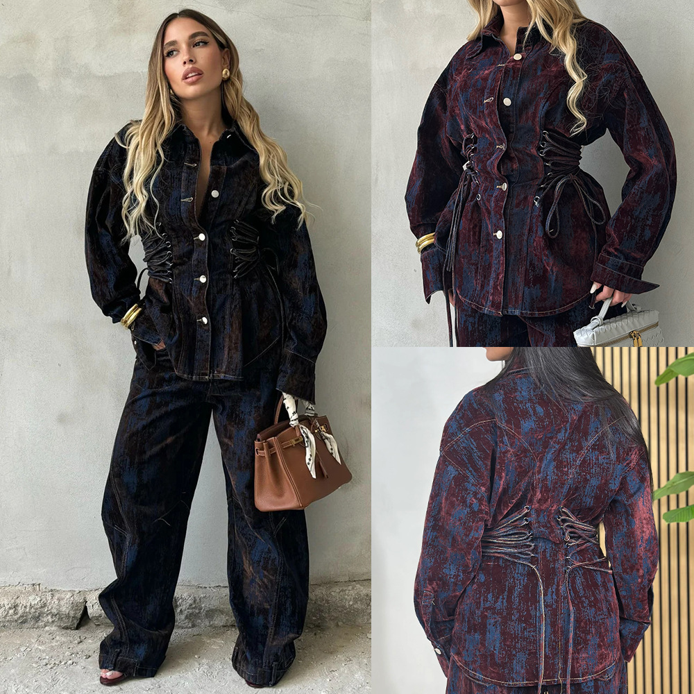 ชุดเดนิม 2 ชิ้น เสื้อแจ็คเก็ตเ - Women'S Fashion Denim Jacket บทวิจารณ์และราคา