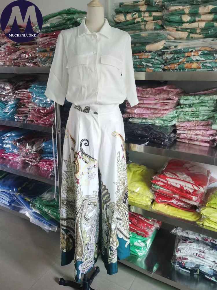 ชุดเซ็ต 2 ชิ้นสำหรับผู้หญิง ฤด - Wide Leg Palazzo Pants บทวิจารณ์และราคา