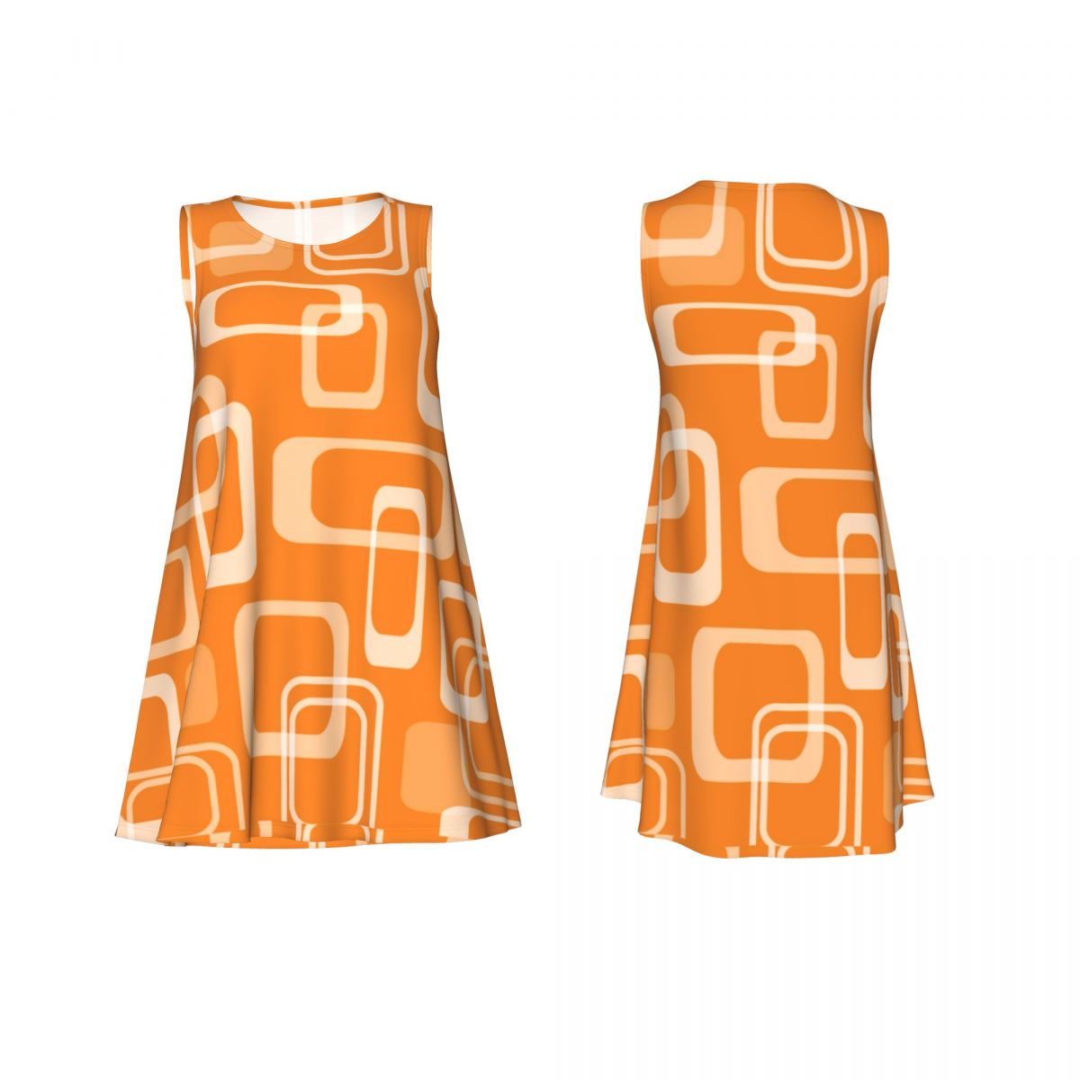 ชุดเดรสสไตล์เรโทรสีส้มลายสี่เห - Women'S Fashion In The 60S บทวิจารณ์และราคา