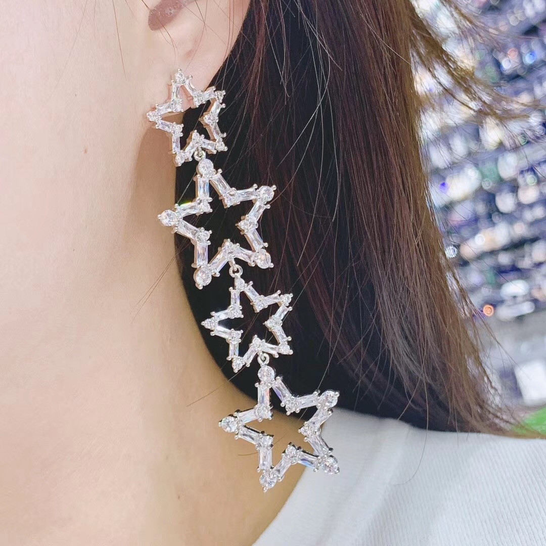 ต่างหูทรงดาวหรูหราสำหรับผู้หญิ - Women Fashion Uae บทวิจารณ์และราคา