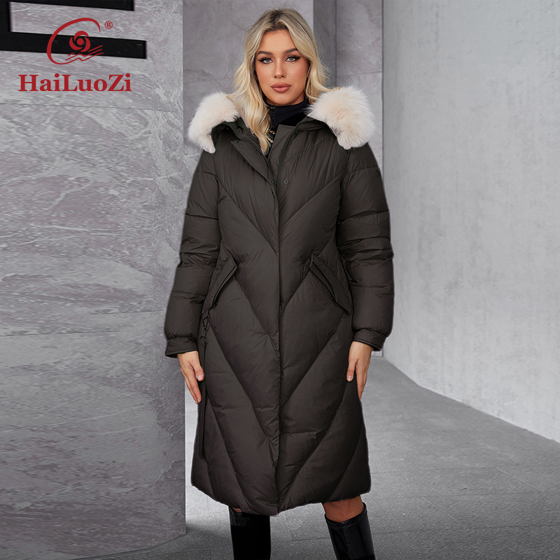 Hailuozi เสื้อโค้ทยาวพาร์กาสำห - Women'S Fashion Long Coat บทวิจารณ์และราคา
