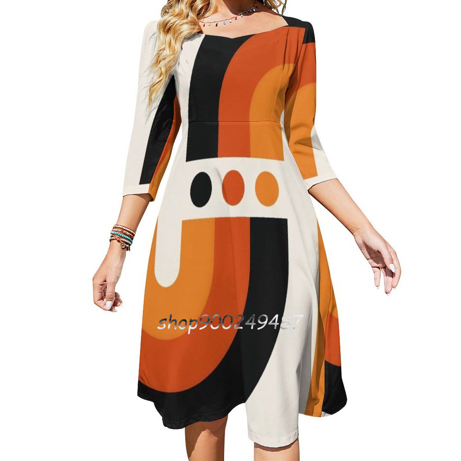 Sunset Rainbow Flare ชุดสแควร์ - Women'S Fashion In The 60S บทวิจารณ์และราคา
