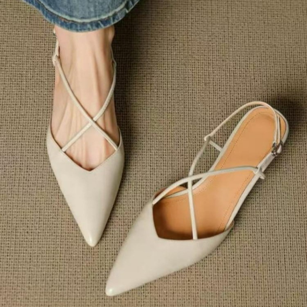 รองเท้าส้นเตี้ยแบบสวมปลายแหลมส - Women'S Fashion Q บทวิจารณ์และราคา