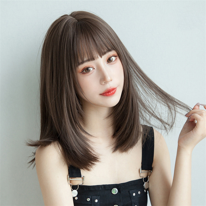 สไตล์เกาหลีต่อผมสังเคราะห์แฟชั - Women Fashion Hats บทวิจารณ์และราคา
