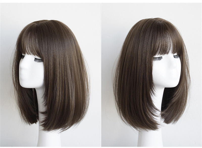 สไตล์เกาหลีต่อผมสังเคราะห์แฟชั - Women Fashion Hats บทวิจารณ์และราคา