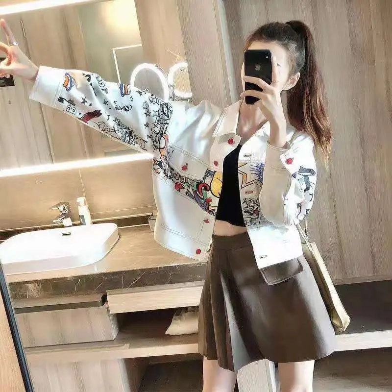 หญิงเกาหลีแฟชั่นคาวบอยเสื้อ Ou - Women'S Fashion Denim Jacket บทวิจารณ์และราคา