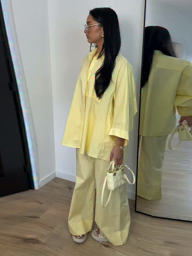 ชุดเสื้อและกางเกงลำลองสำหรับผู - Wide Leg Palazzo Pants บทวิจารณ์และราคา