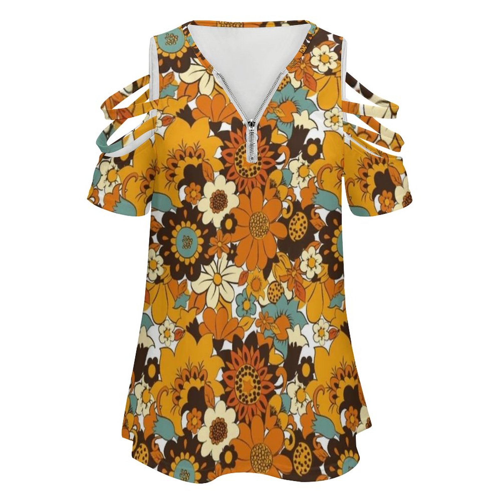 70S 60S Retro ดอกไม้,ดอกไม้รูป - Women'S Fashion In The 60S บทวิจารณ์และราคา