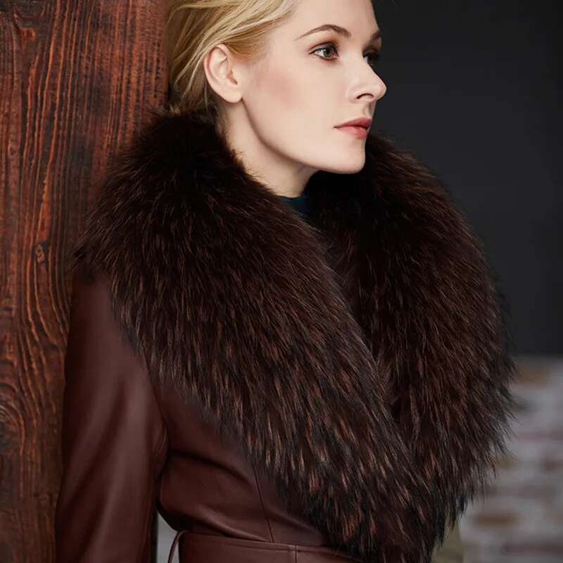 Raccoon ขนสัตว์หญิงฤดูหนาวขนสั - Women'S Fashion Long Coat บทวิจารณ์และราคา
