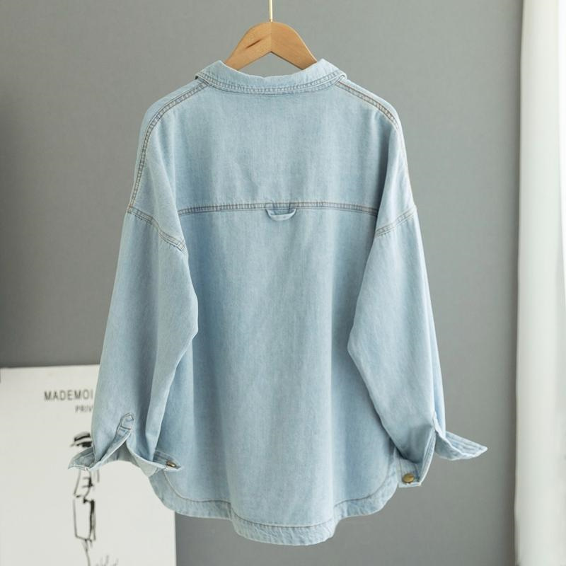 แจ็กเก็ตเสื้อยีนส์เกาหลี2024ให - Women'S Fashion Denim Jacket บทวิจารณ์และราคา