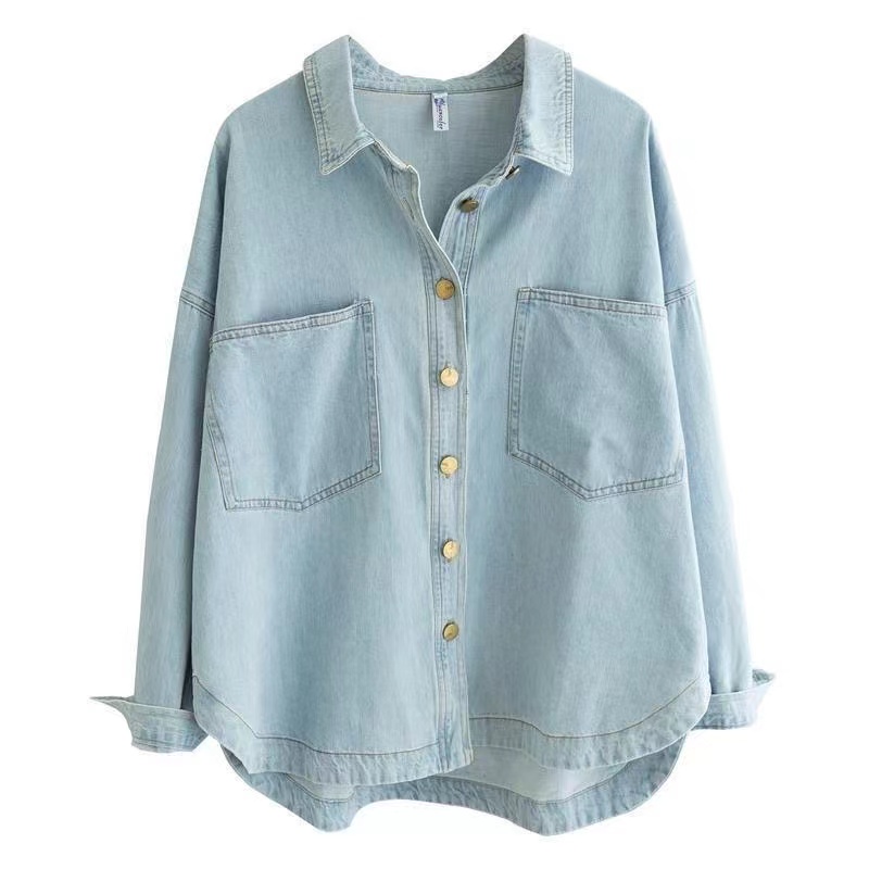 แจ็กเก็ตเสื้อยีนส์เกาหลี2024ให - Women'S Fashion Denim Jacket บทวิจารณ์และราคา