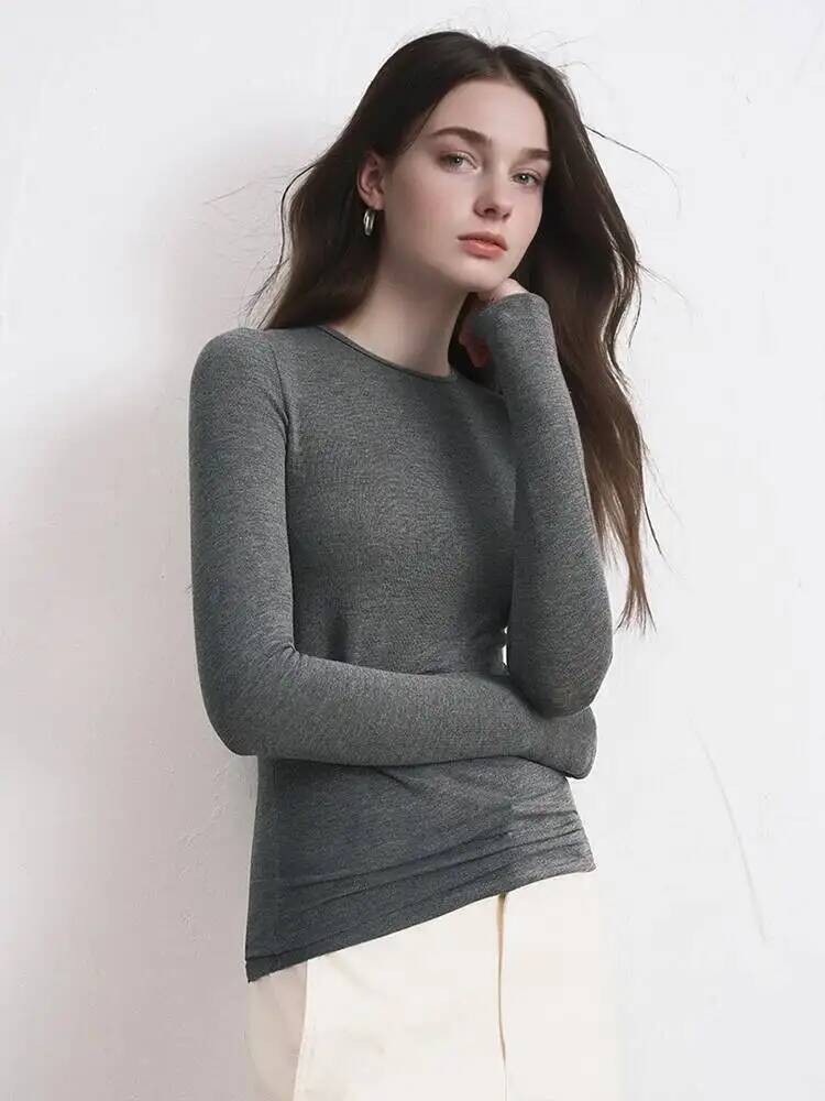 เสื้อผู้หญิงผสมแคชเมียร์ แขนยา - Women'S Fashion Q บทวิจารณ์และราคา